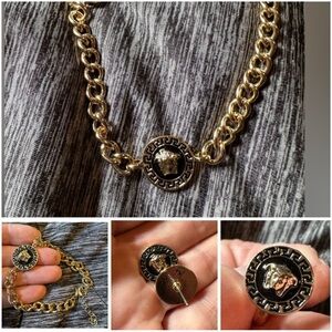 Medusa necklace, bracelet, earrings and ring set